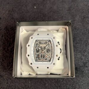 Invicta Activa Fury Men's Watch-44.3mm MOD-ACW2305-006White Skeleton Chrono(NWT)